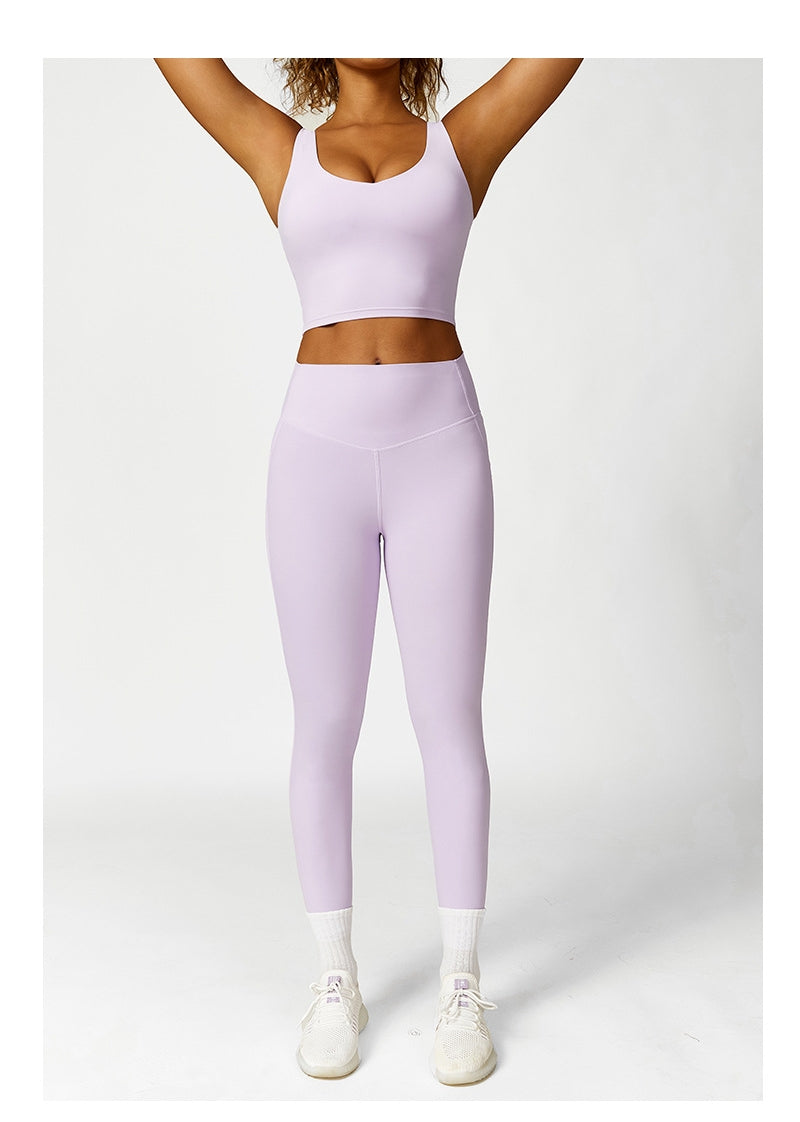 L2929# Women Yoga Bra Shorts Pants Set