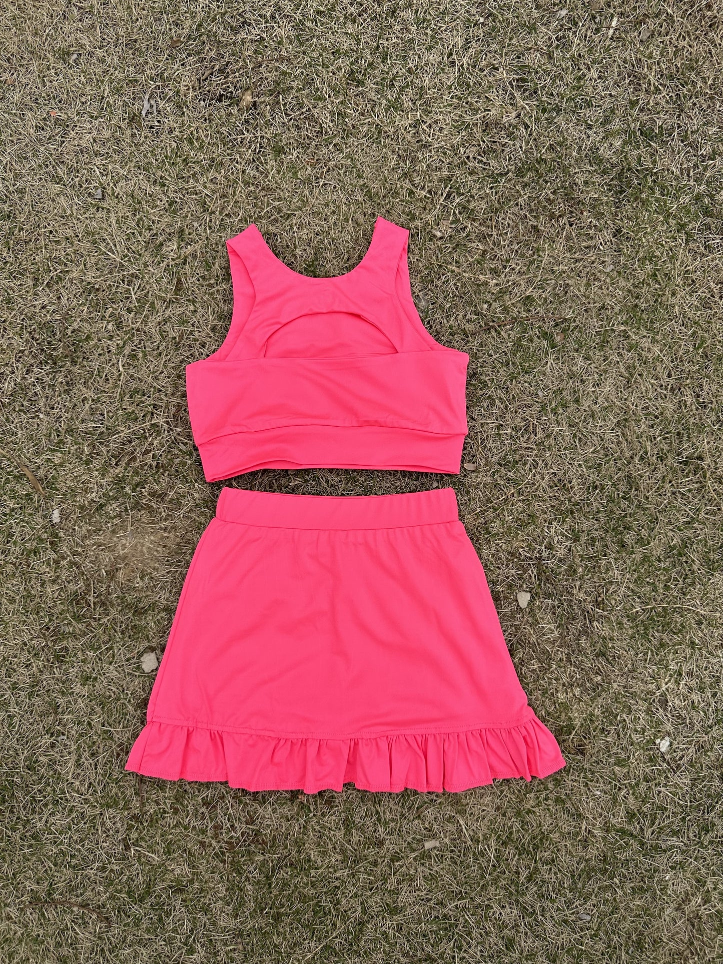 L2239# Kids Bra and Skirt Set