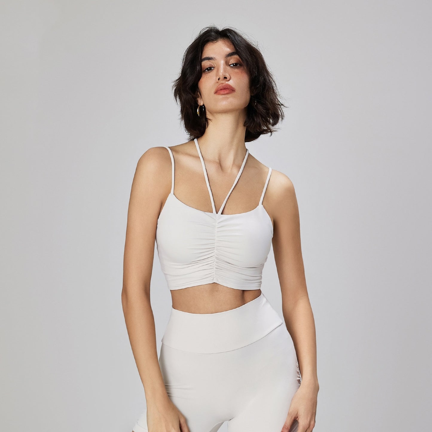 L2245# Women Yoga Bra Shorts Set