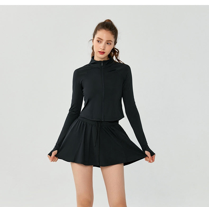 L2668# Women Sunscreen Jackets And Skirts Set