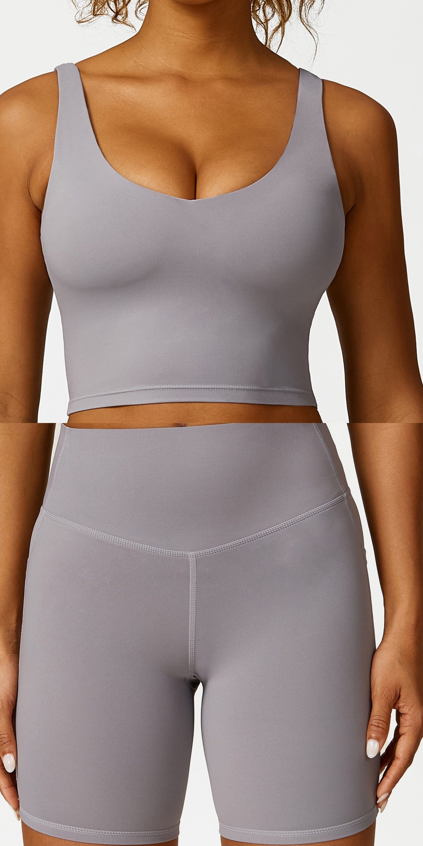L2929# Women Yoga Bra Shorts Pants Set