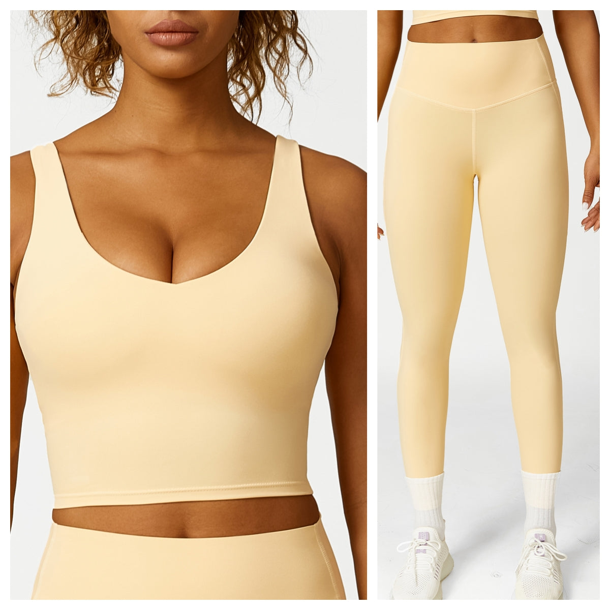 L2929# Women Yoga Bra Shorts Pants Set