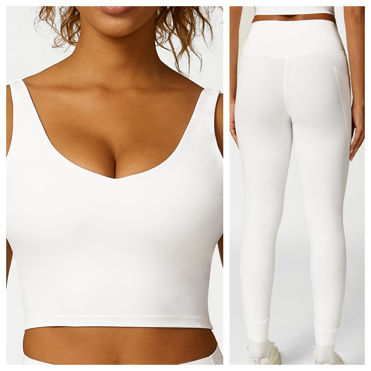 L2929# Women Yoga Bra Shorts Pants Set