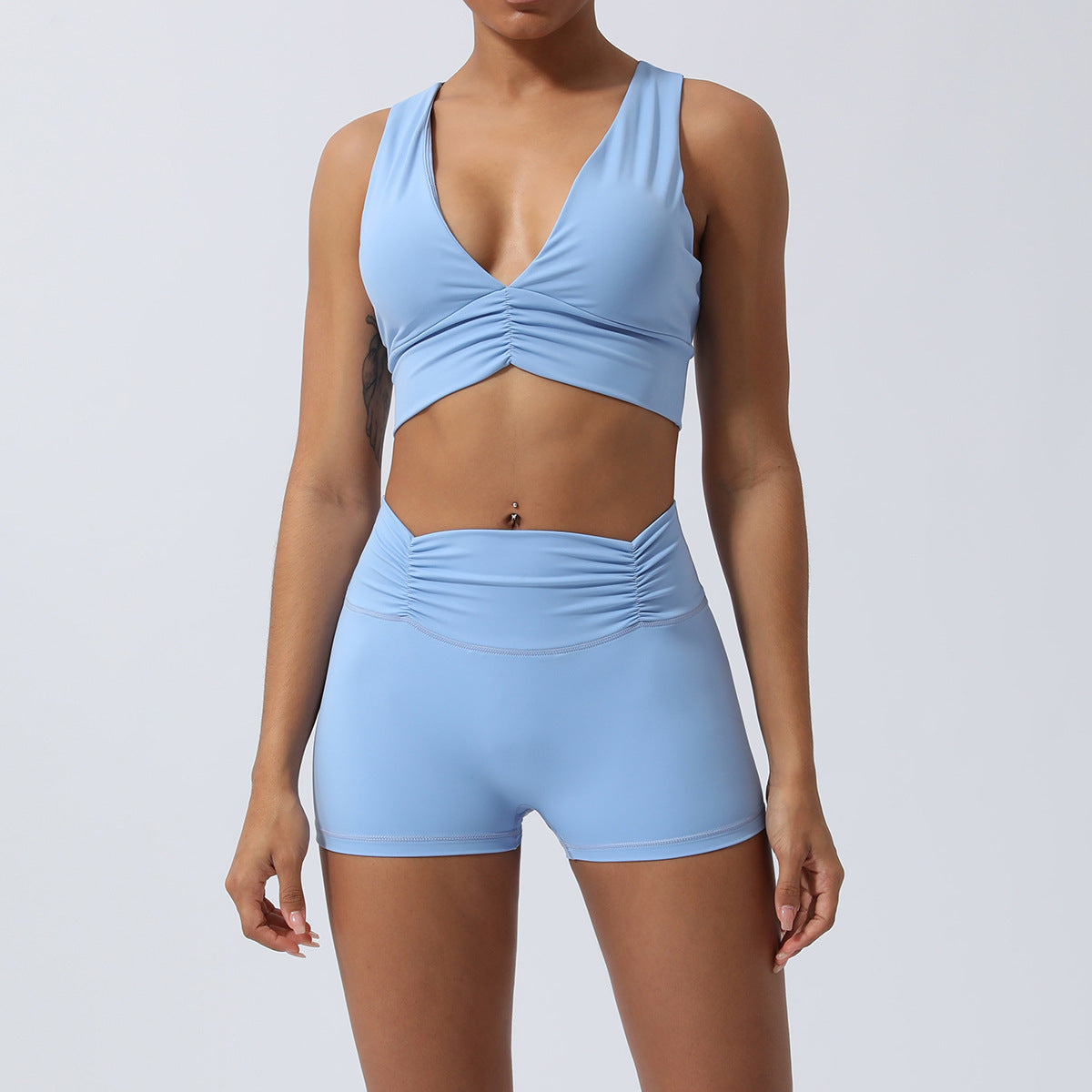 443# AL Women Yoga Bra And Shorts Set