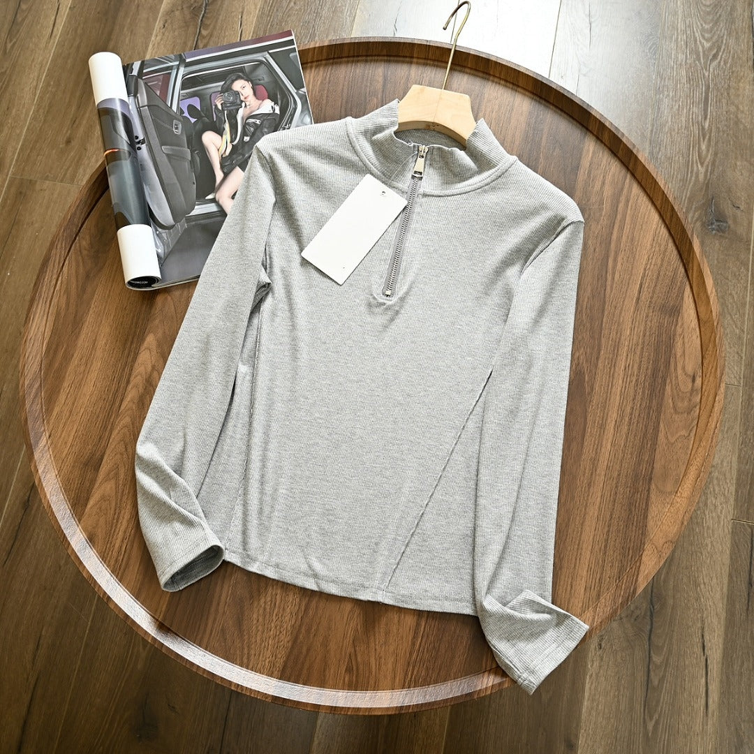 L3466# GX Women Stand-Neck Long-Sleeved shirts