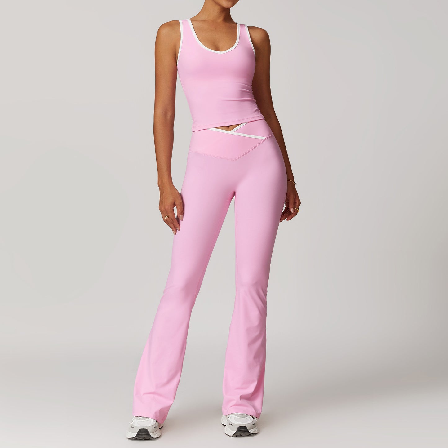 537# A Women Yoga Tank Pants Set