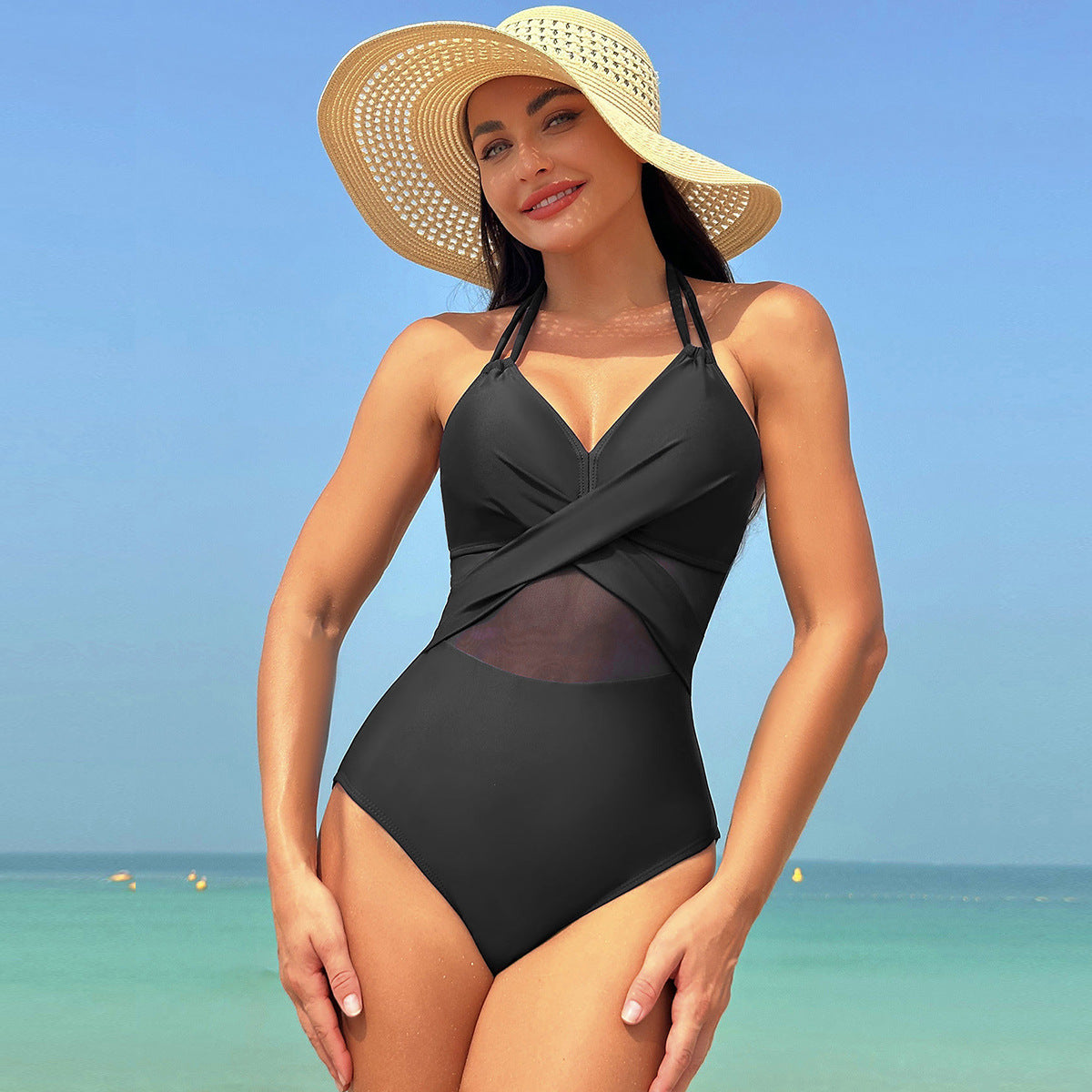 L3072# Women one-piece swimsuit