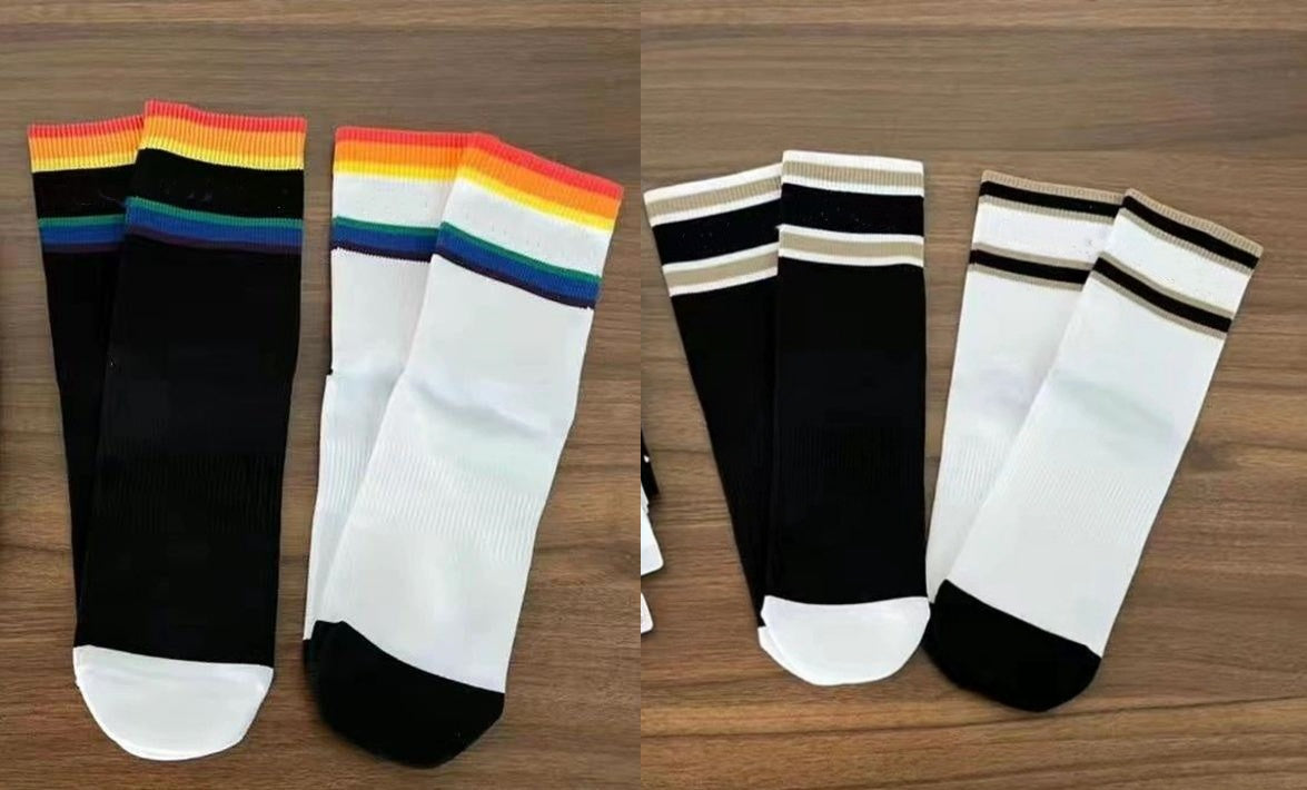 L3765# Unisex Yoga Socks 4 Pairs/Set