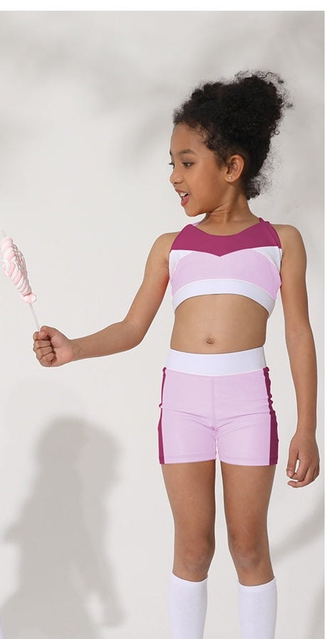 L3088# Kids Bra Shorts Set