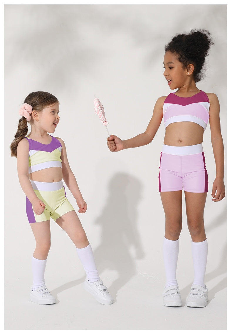 L3088# Kids Bra Shorts Set