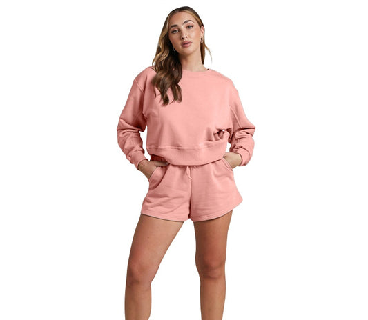 167# AL Sweatshirt Shorts Set