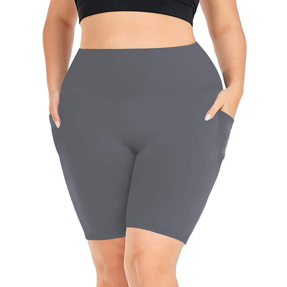 L2843# Women Large Size Yoga Shorts