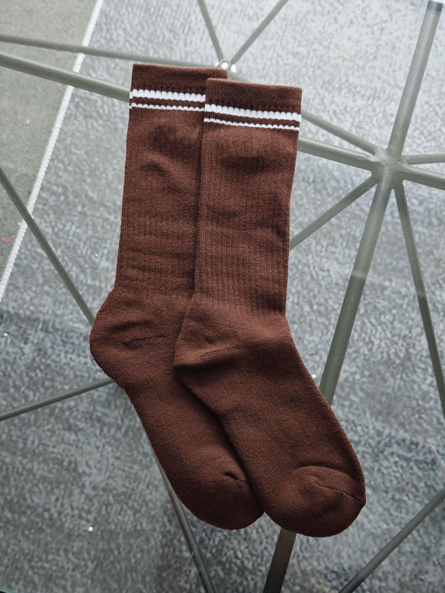 617# A 18cm mid-length cotton socks