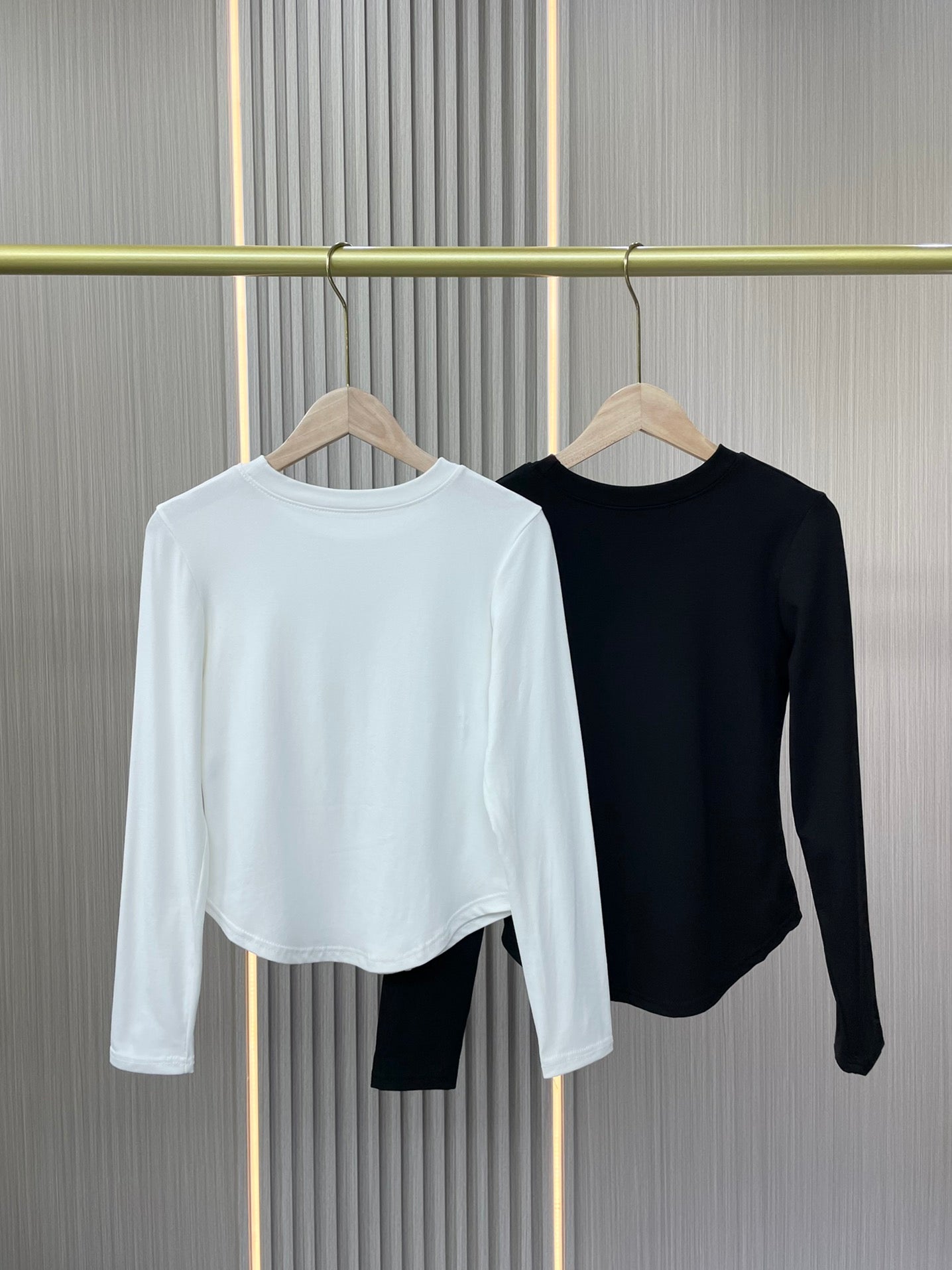 L3259#   Women Long Sleeve Shirts 2pcs/lot