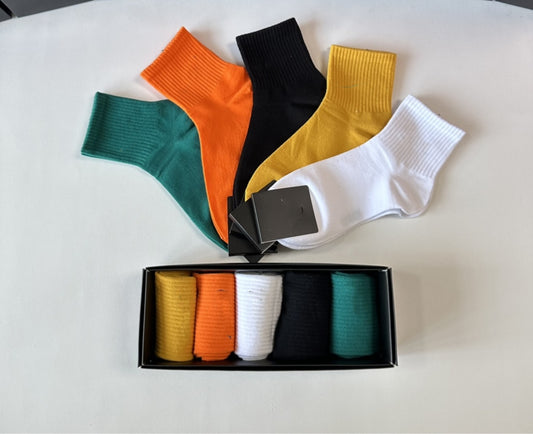 E3502#  Unisex Socks 5Pairs/Set