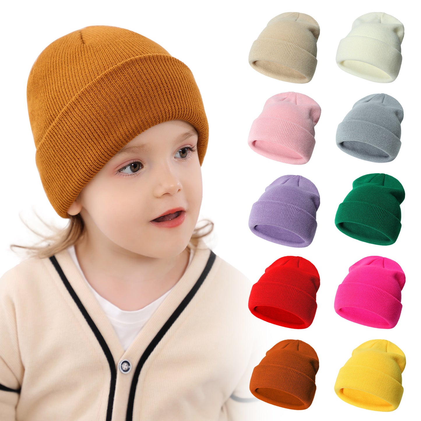 L3588#  Kids Knitted Hat