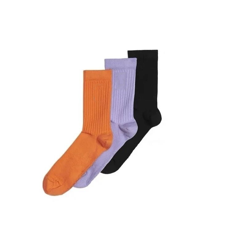 E3880# Unisex Cotton Socks 3 Pairs/Set