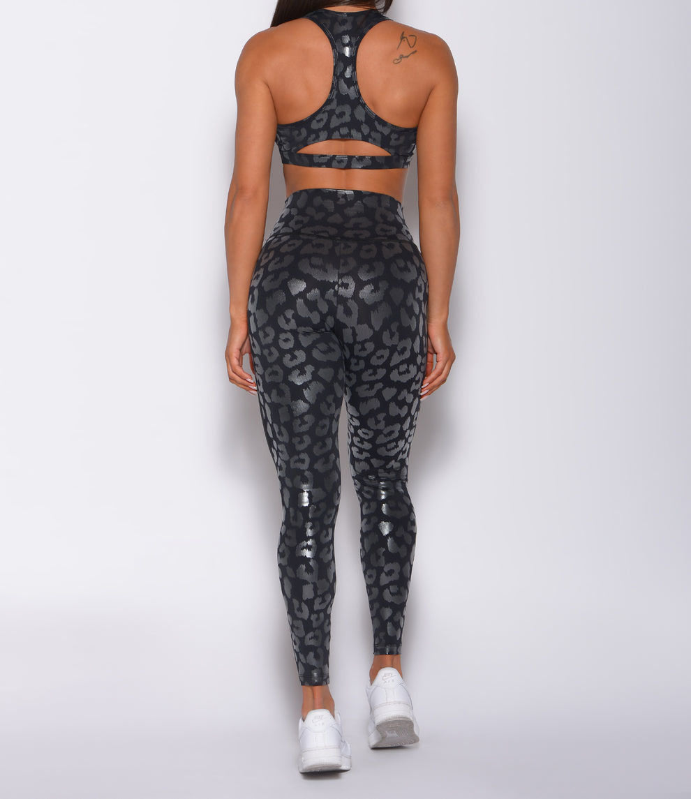 L2038# Leopard Print Tank Pants Set