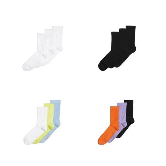 E3880# Unisex Cotton Socks 3 Pairs/Set