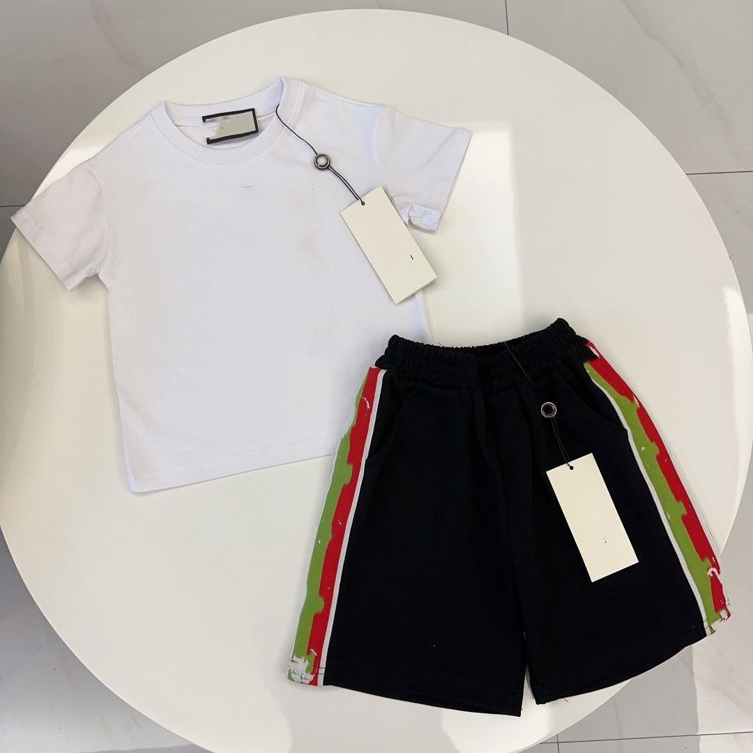 E1396#  Kid Shirt And Shorts Set
