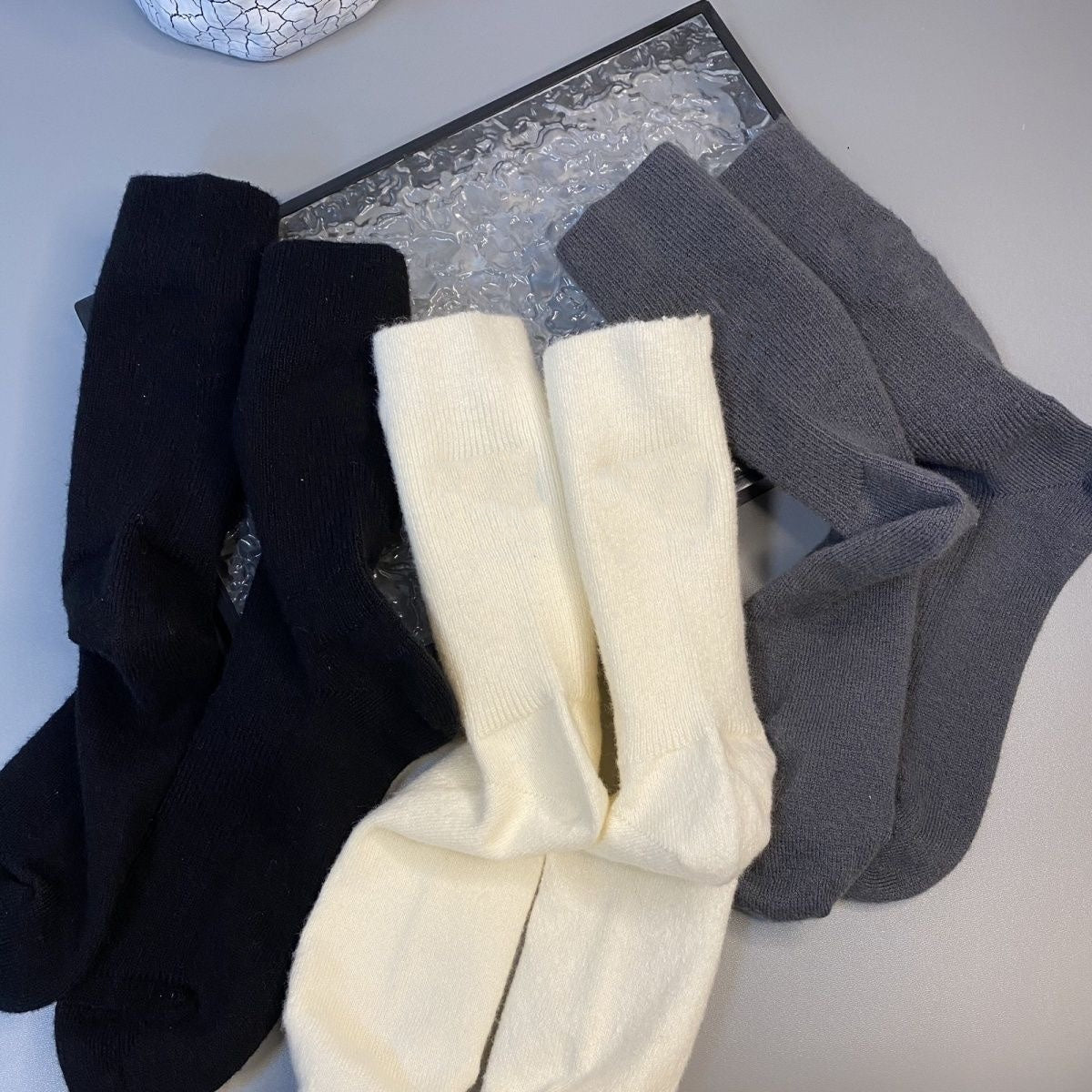 E4005  cashmere wool socks 3pairs/lot