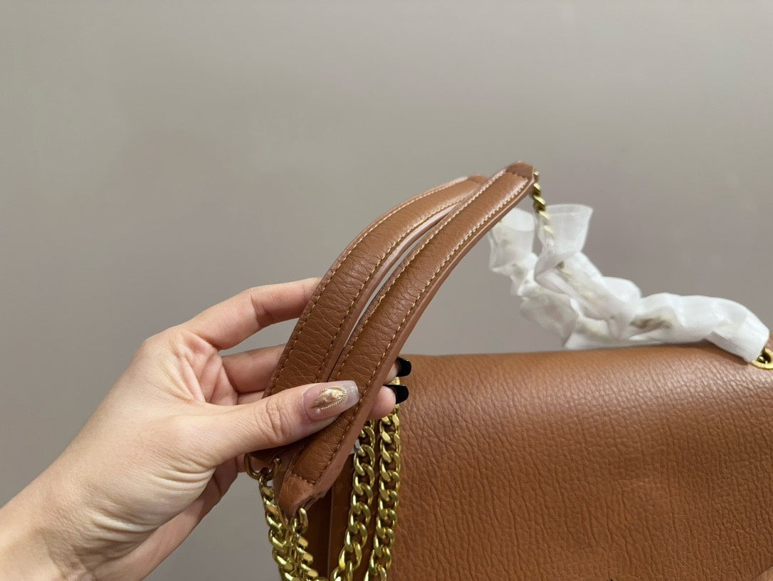 E1068# Real Leather Bag