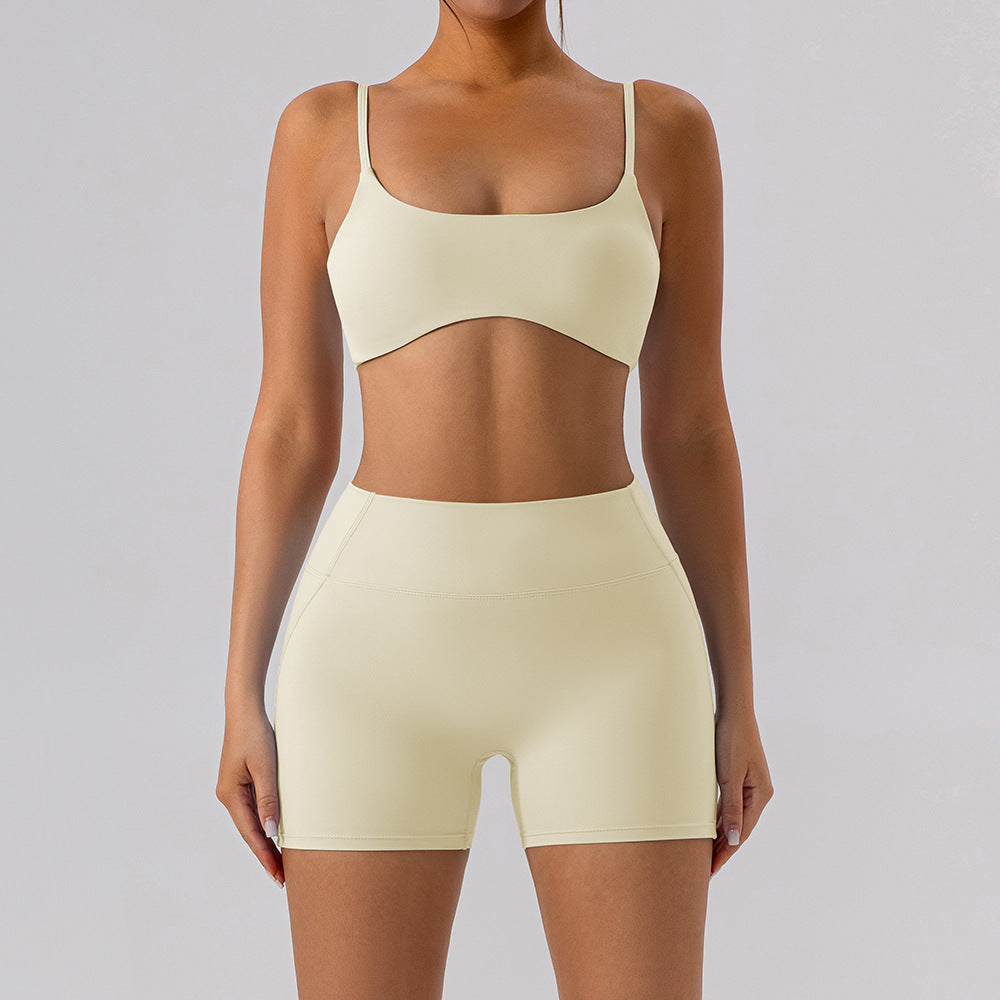 315# AL Women Yoga Bra And Shorts Set