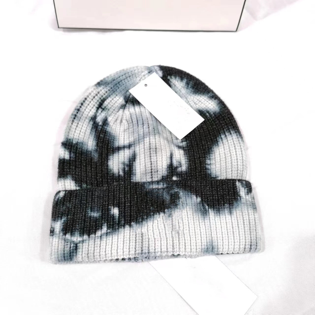 E0878# tie-dye knitted hat