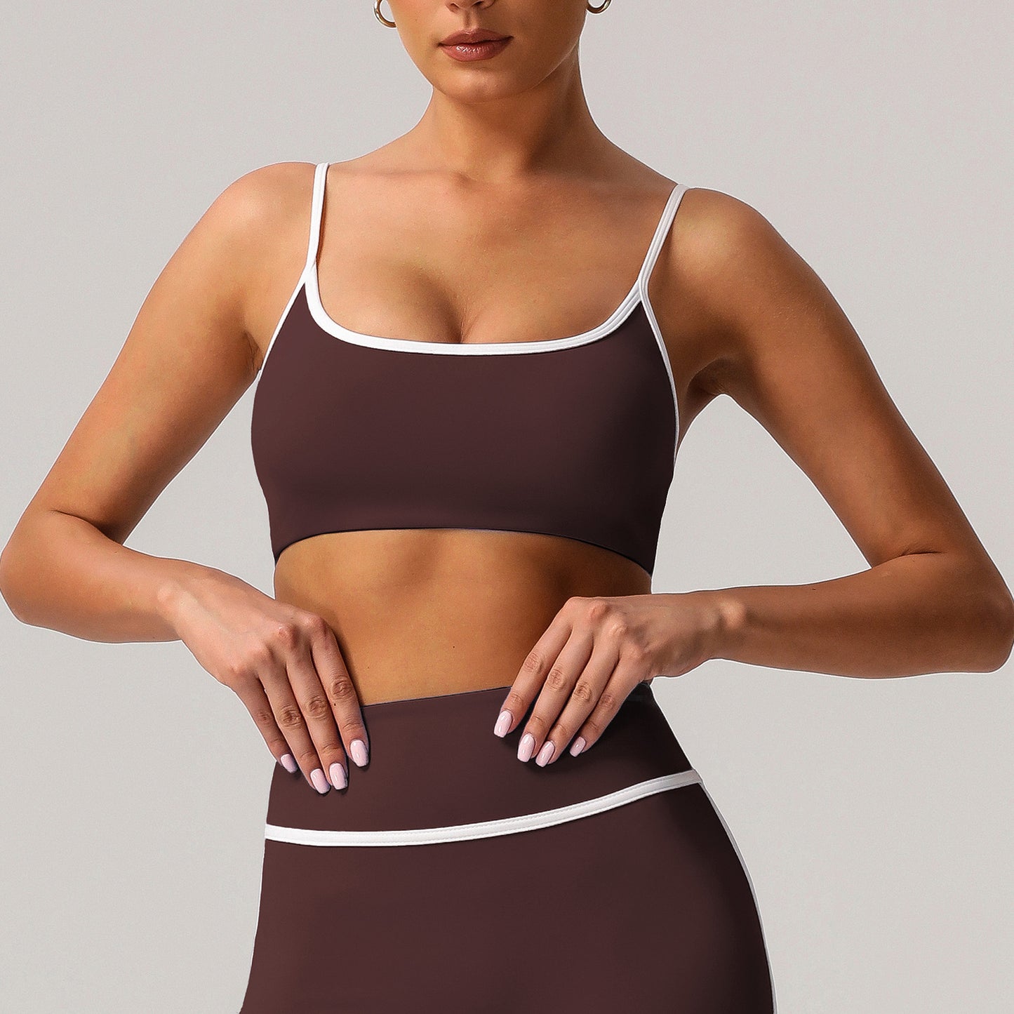 676# A Women Yoga Bra Shorts Set