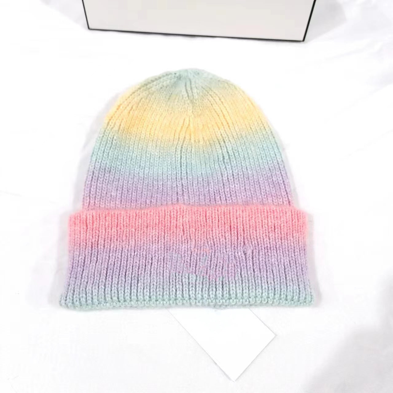 E0878# tie-dye knitted hat