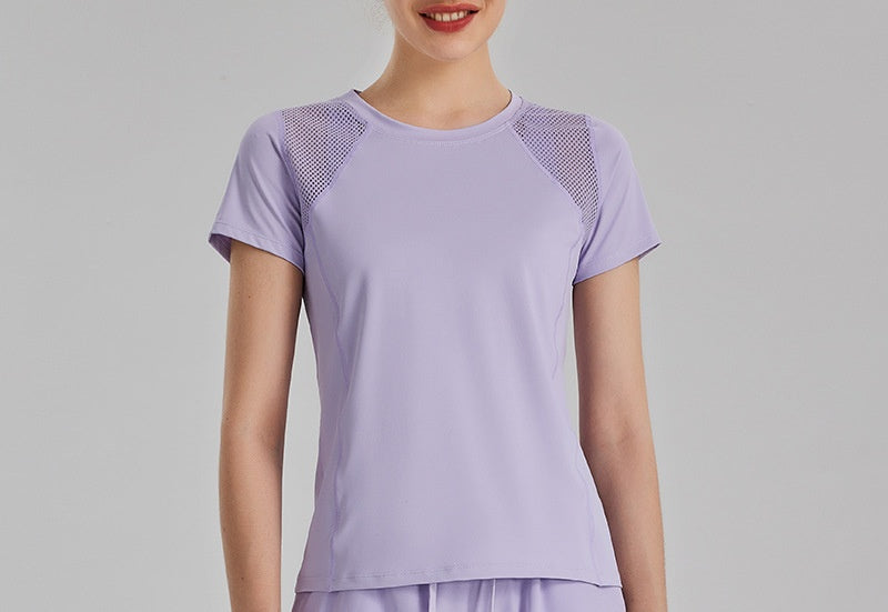 L2191#  Yoga  Shirts And Shorts Set