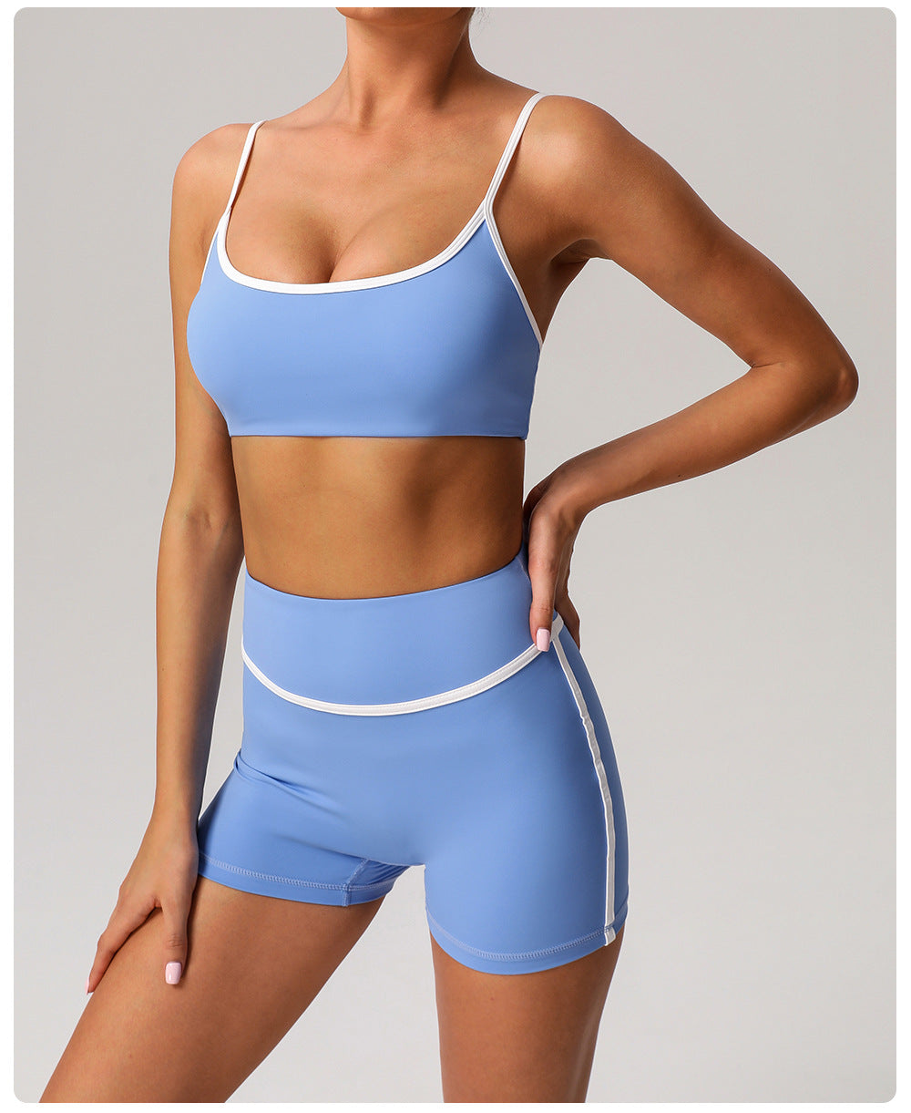 676# A Women Yoga Bra Shorts Set