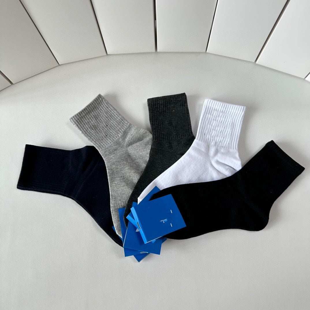 E4462#  Unisex Socks 5Pairs/lot