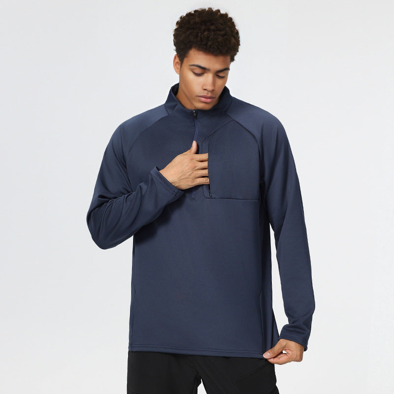 L3613#  Men Haif Zip Sweatshirts