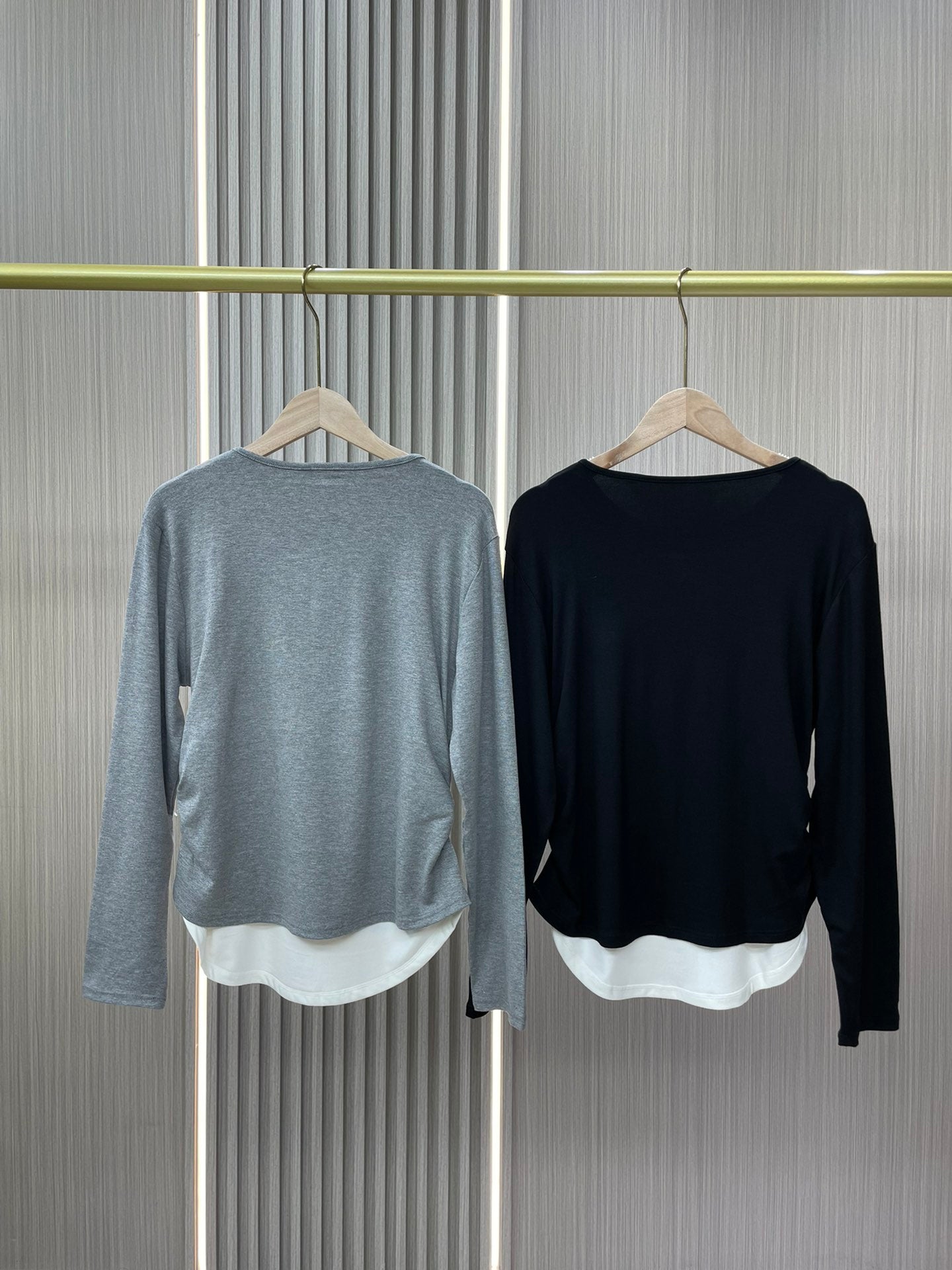 L3279#  Women Long Sleeve Shirts 2pcs/lot