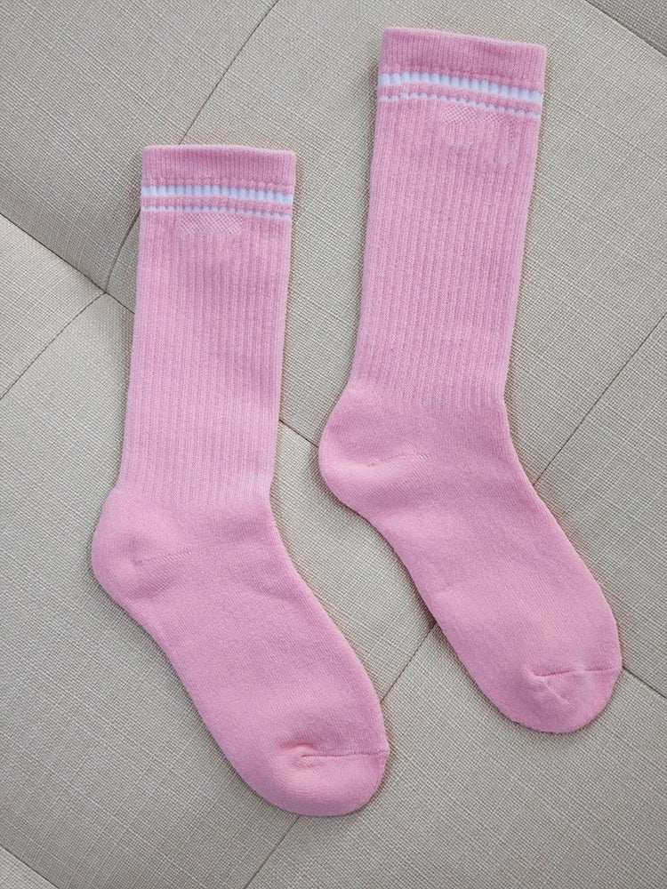 617# A 18cm mid-length cotton socks