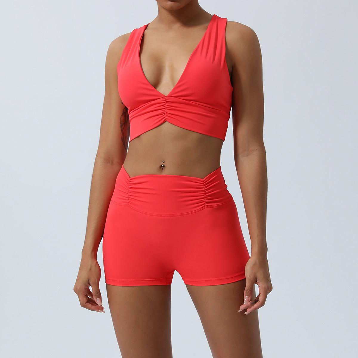 443# AL Women Yoga Bra And Shorts Set