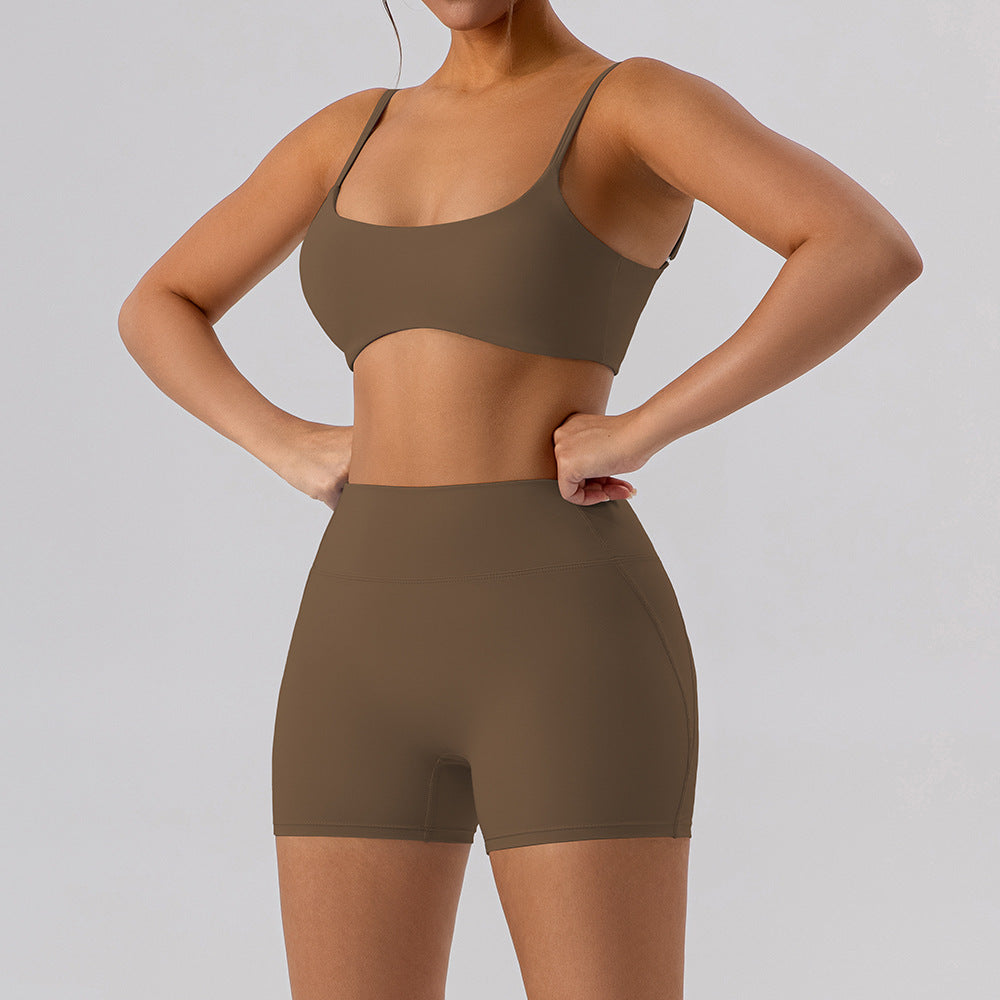 315# AL Women Yoga Bra And Shorts Set