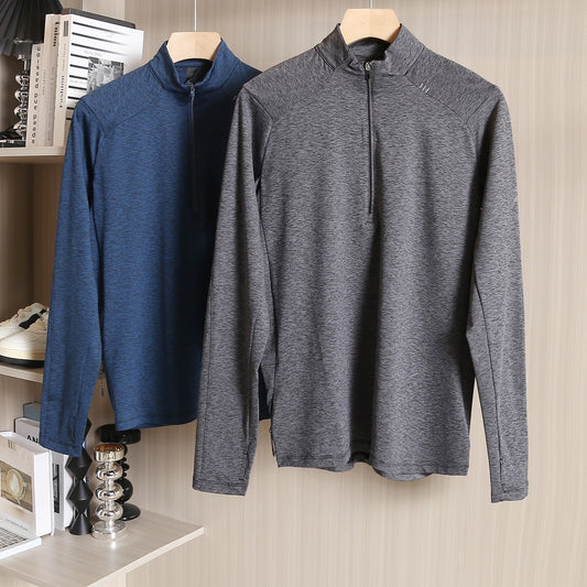 L3324# Men Half Zip Sweatshirts