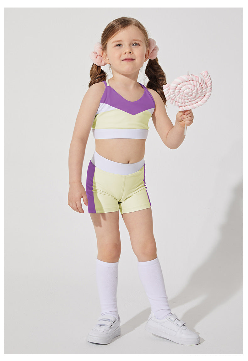 L3088# Kids Bra Shorts Set