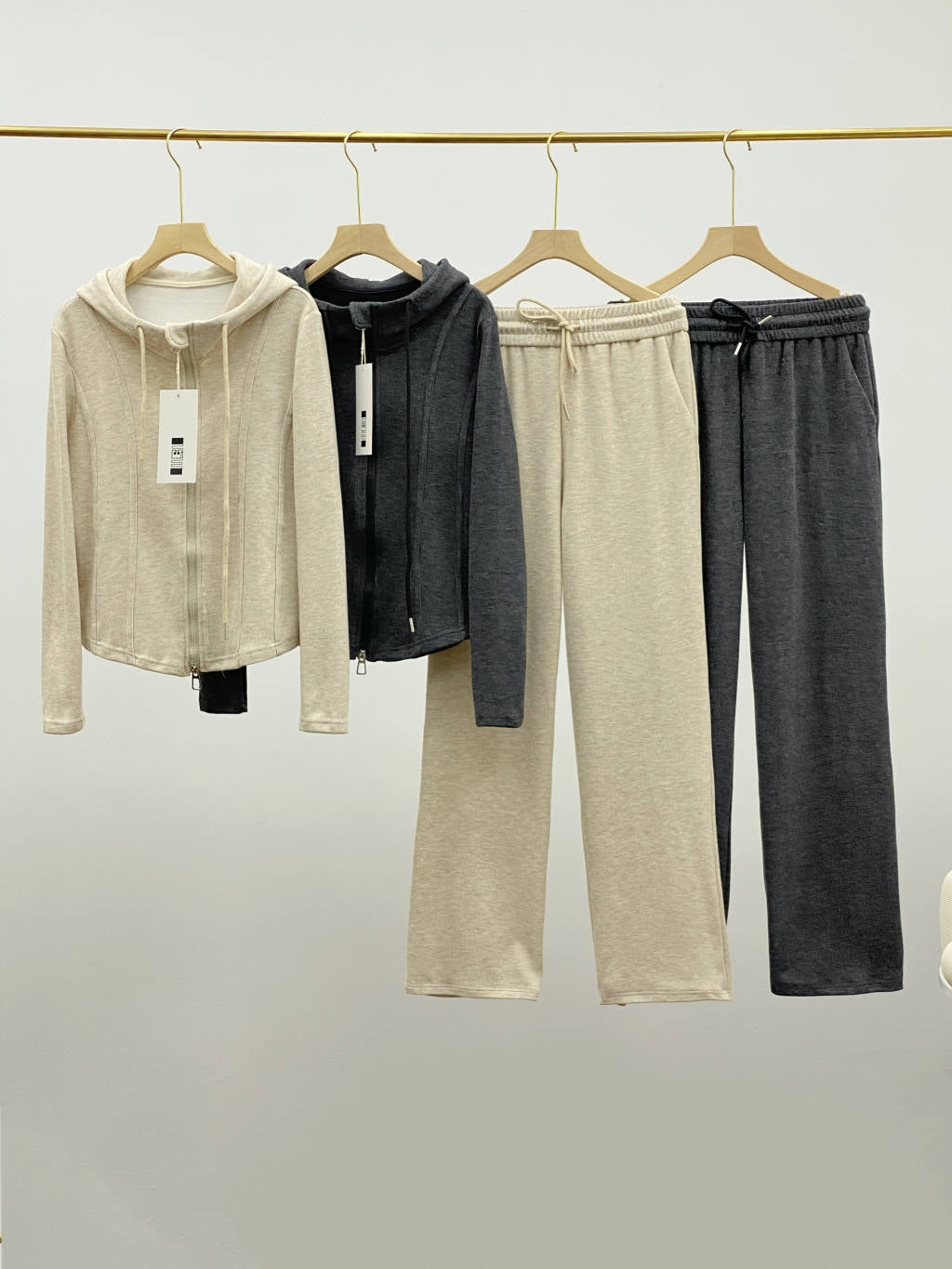 L3401# GX Women Hooded Jackets Pants Set