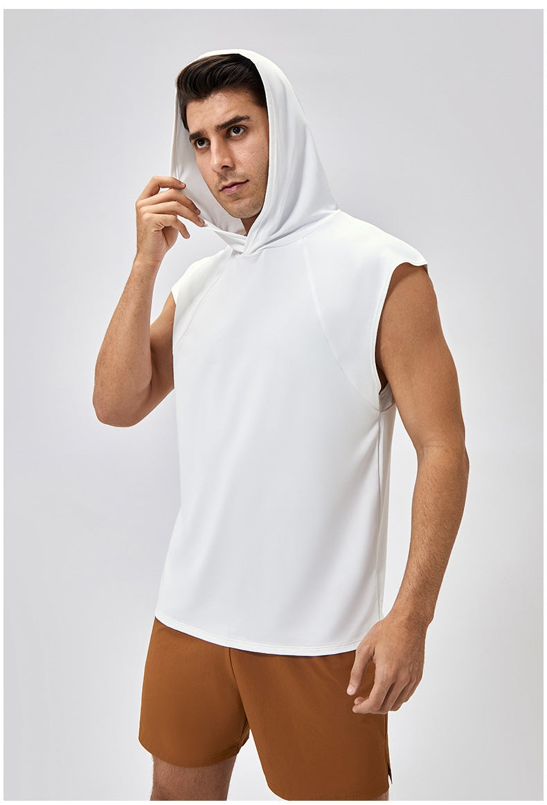 L3023# Men Hooded Vest