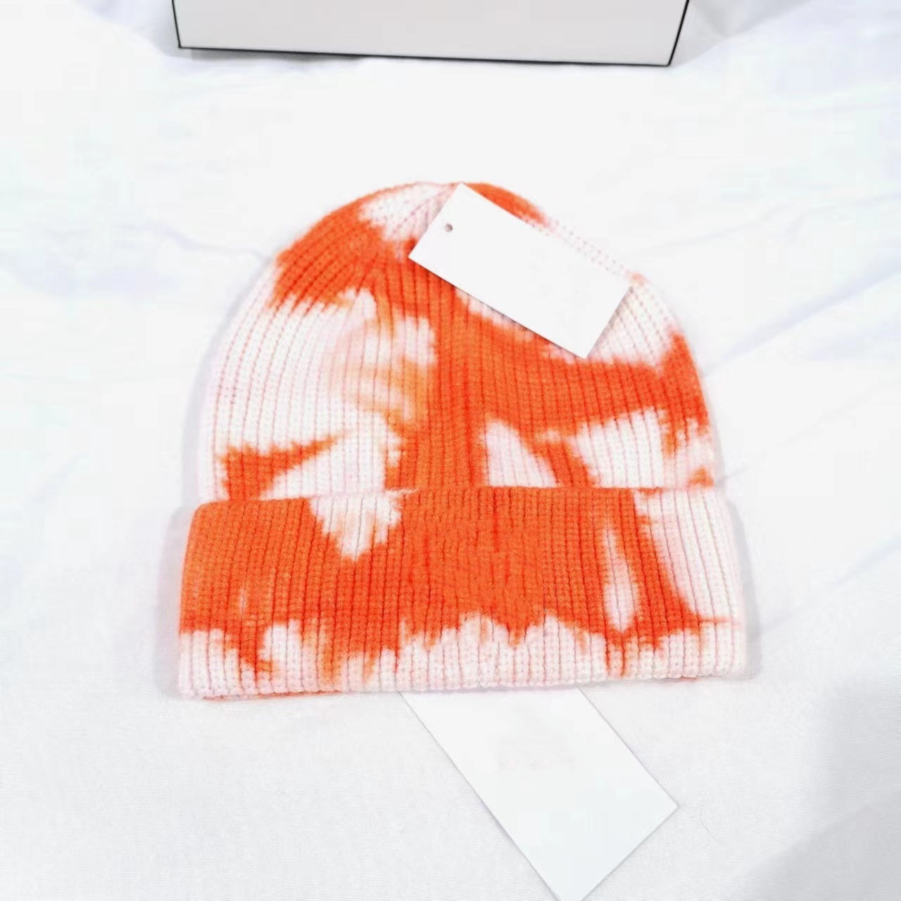 E0878# tie-dye knitted hat