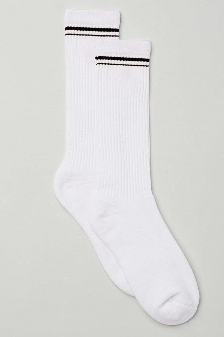 617# A 18cm mid-length cotton socks