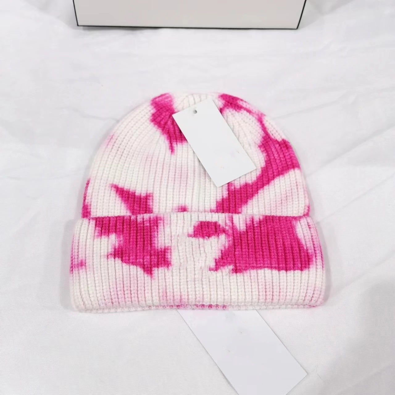 E0878# tie-dye knitted hat