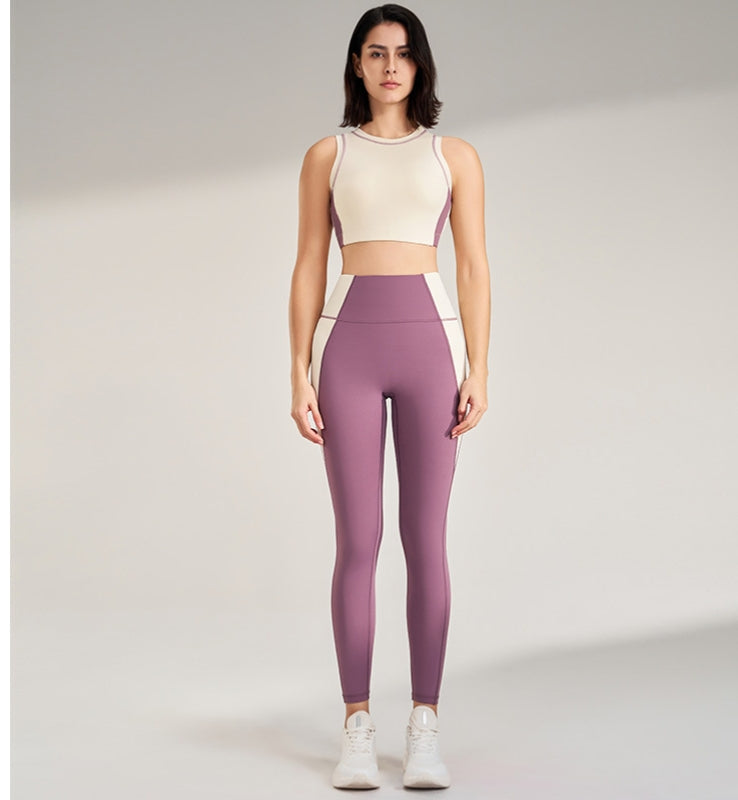 L3383#  Women Yoga Tank Pants Set