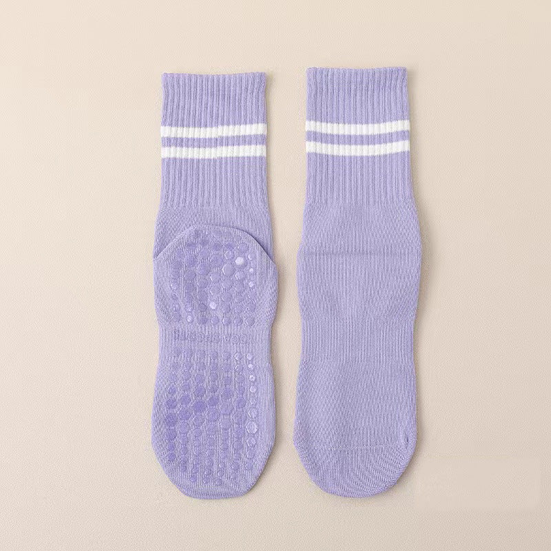 252# AL Middle Length Anti Slip Socks 3pairs/lot