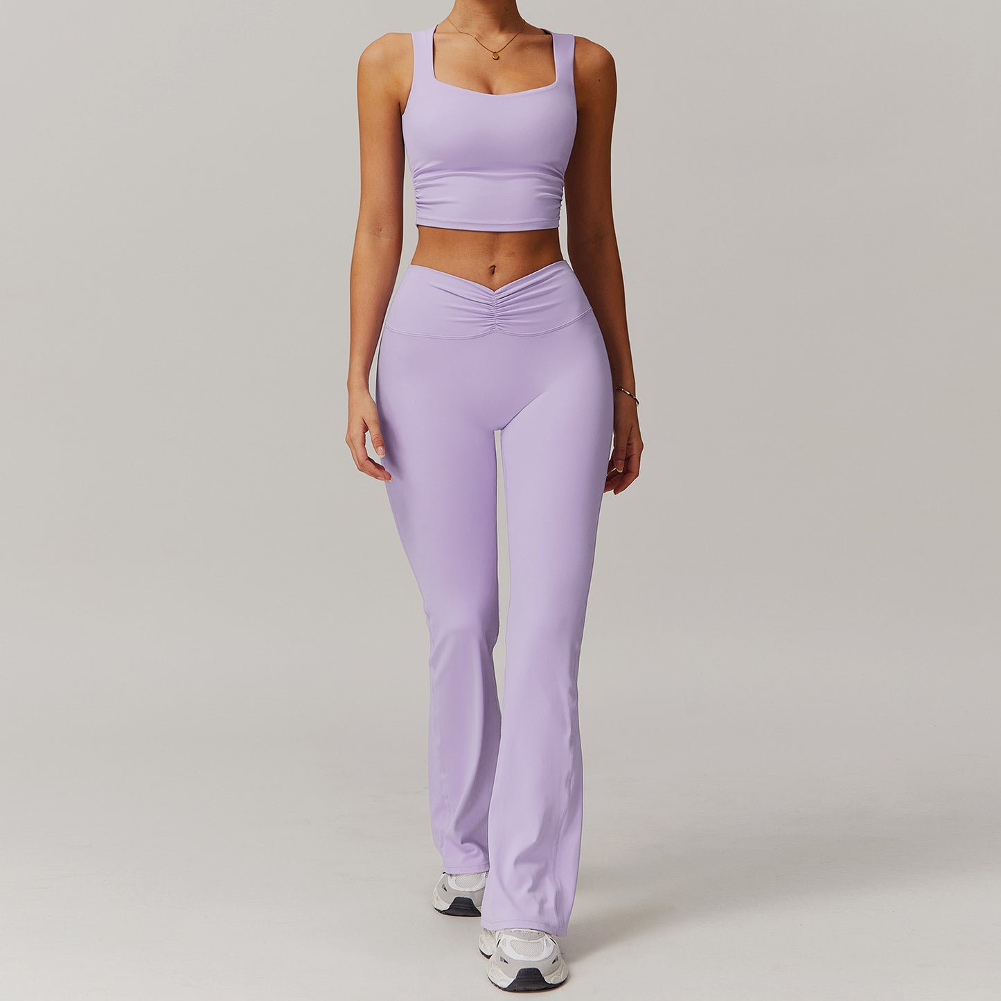 650# A Women Yoga Bra Tank Pants Set