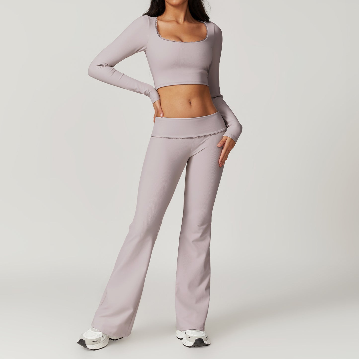 530# A Women Yoga Shirts And Pants Set