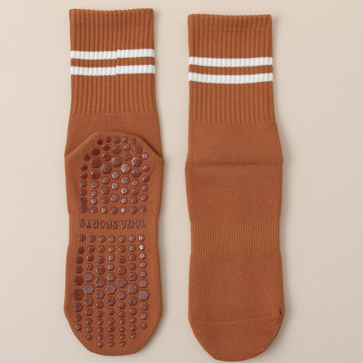 252# AL Middle Length Anti Slip Socks 3pairs/lot